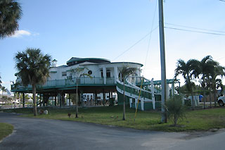 Funky house in Everglades City