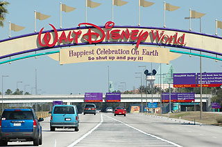 Disney World entrance sign