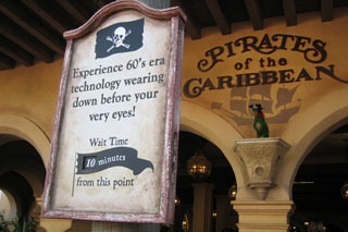 Pirates of The Caribbean entrance sign