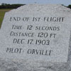 Wright Brothers flight marker